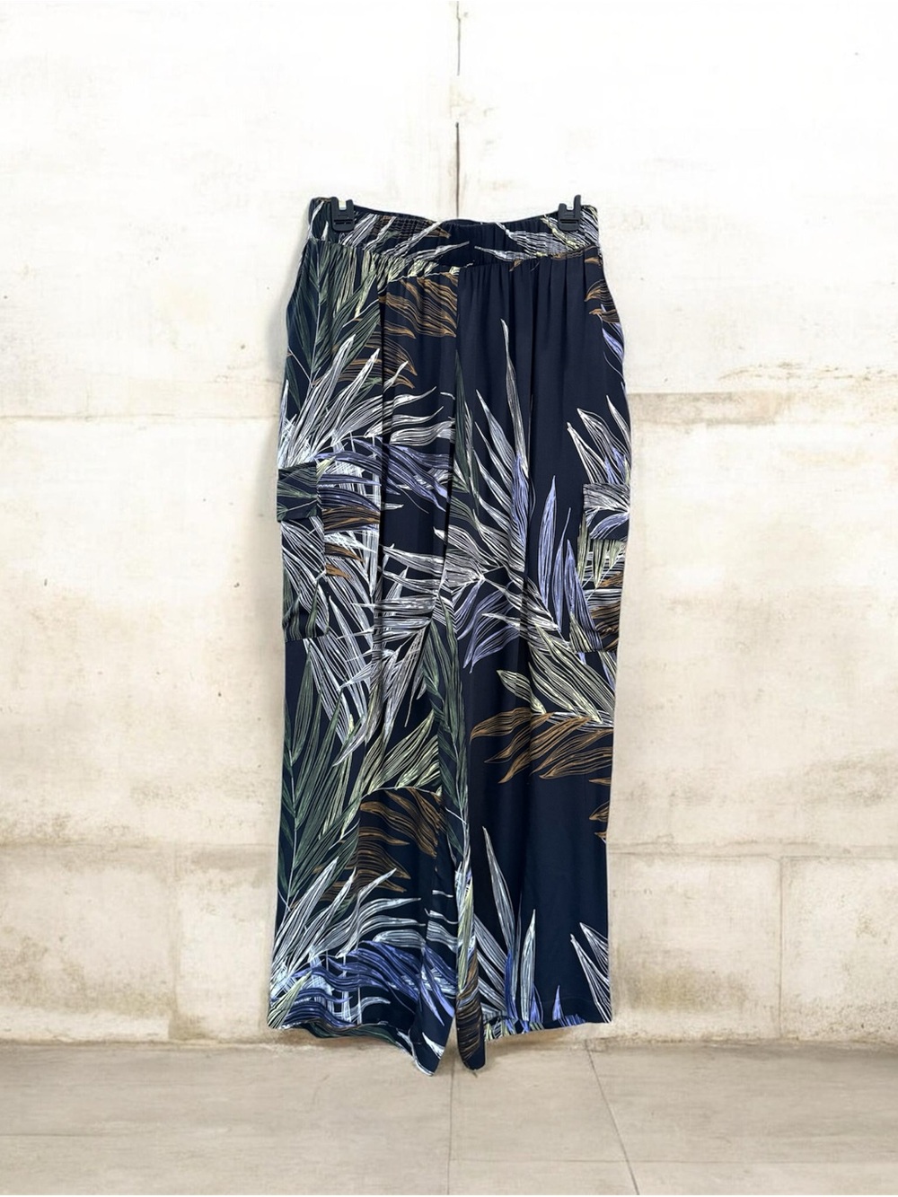 Tahari Tropical Print Wide-Leg Palazzo Pants -